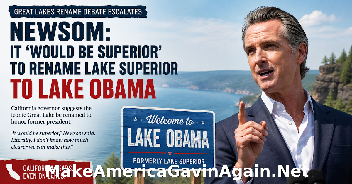Lake Obama? Superior Idea.