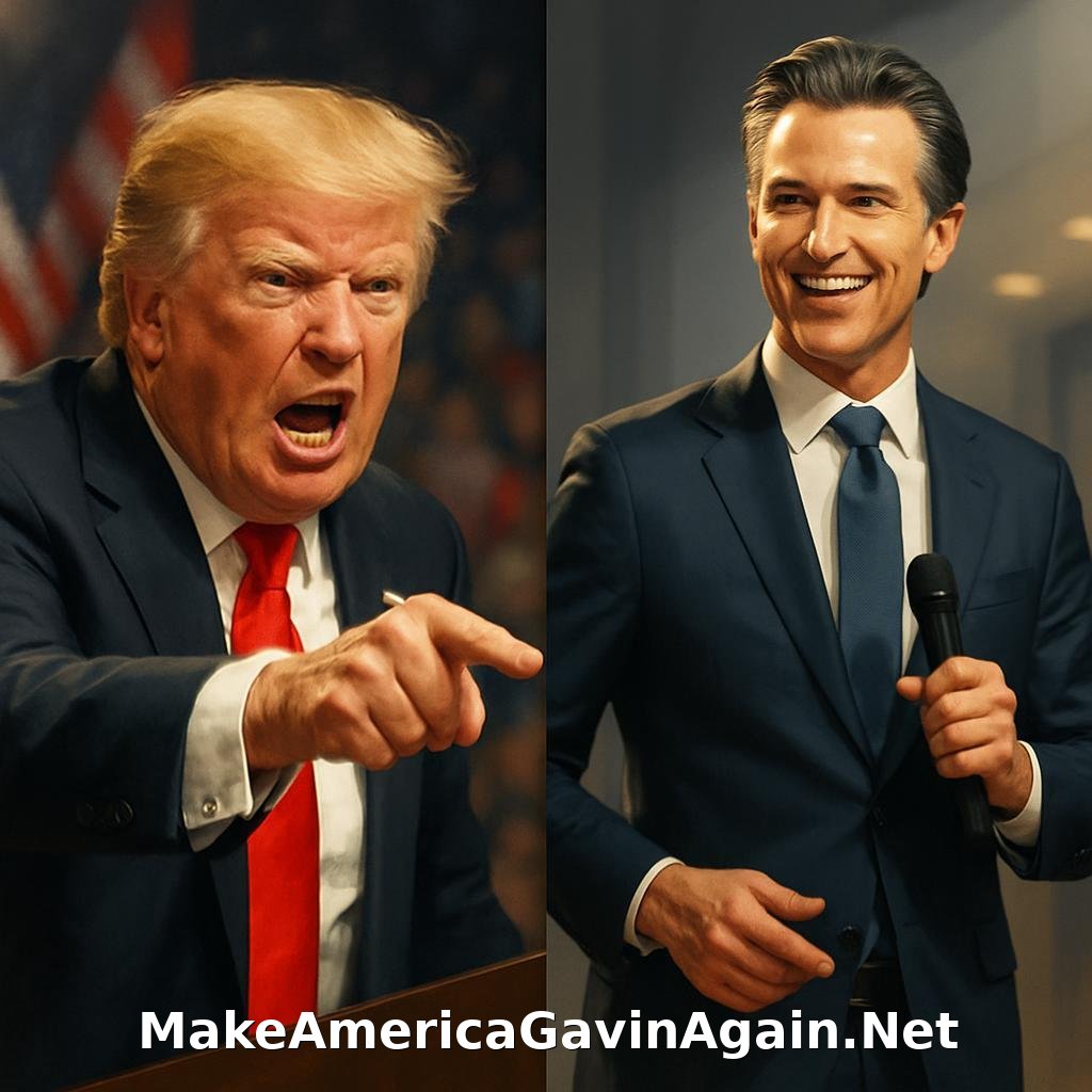 Newsom to Trump: Momentum vs. Meltdown
