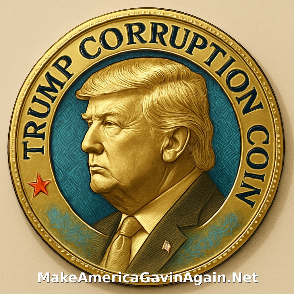 trump corruption coin